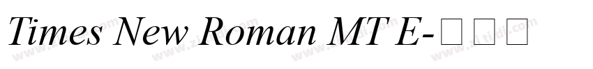 Times New Roman MT E字体转换